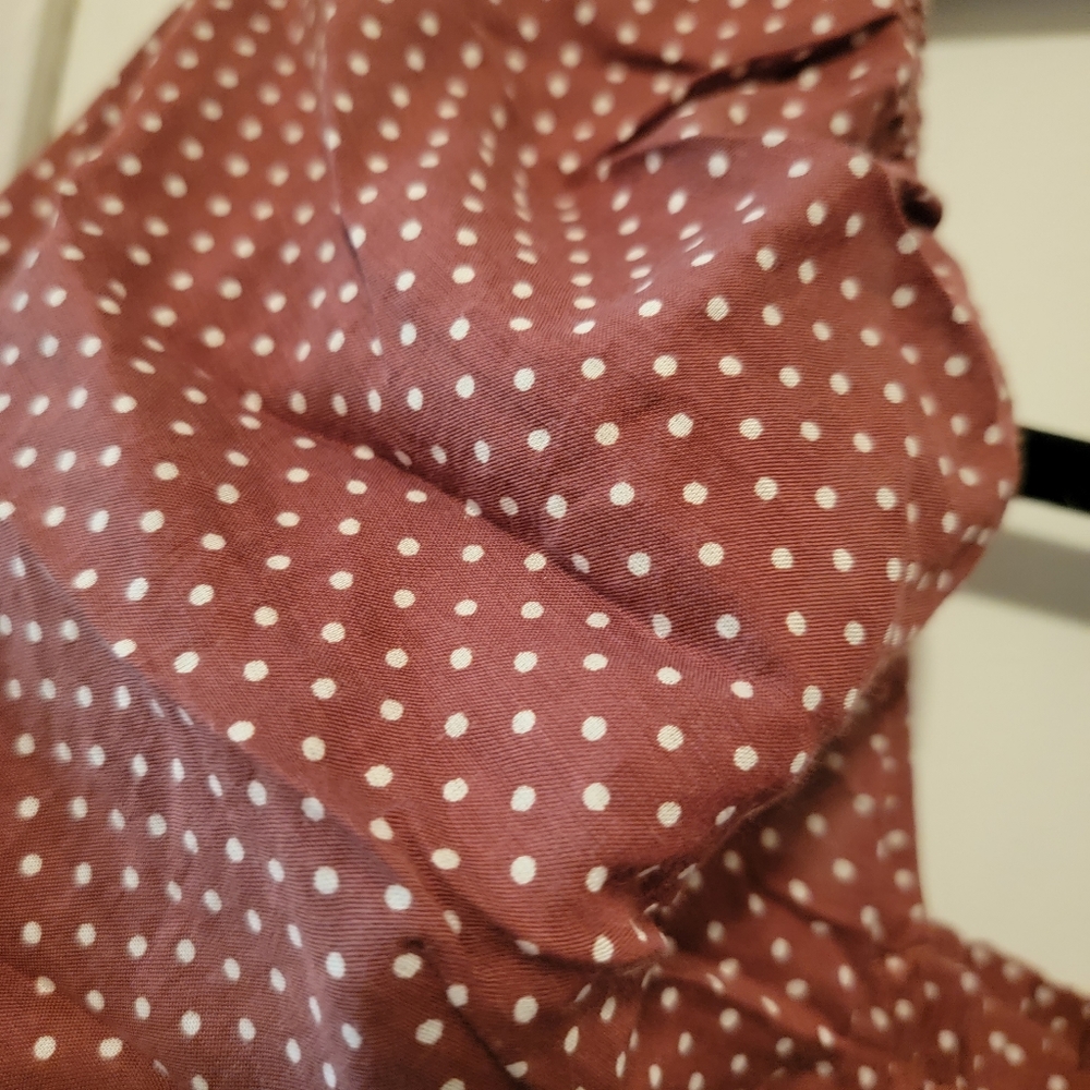 NWT J Crew Squareneck smocked cotton voile top in dot - Picture 6 of 6